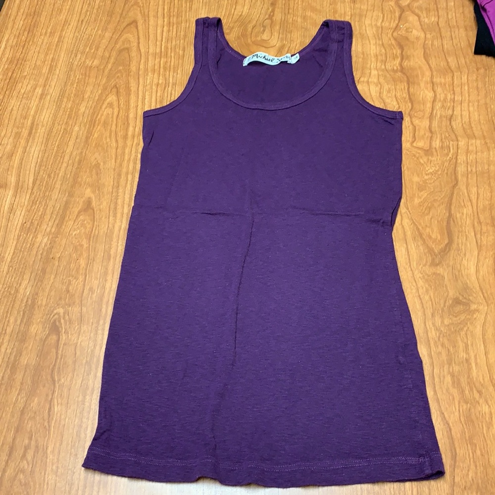 Michael Stars plum tank top EUC